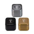 Wholesale custom 40mm square shape zinc alloy smoking accessories metal weed grinder